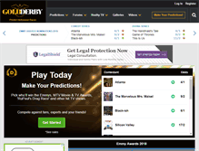Tablet Screenshot of goldderby.com